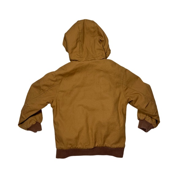 Carhartt Kids Active Jacket Quilted Lined Size 7/8 Brown Chore Jacket - Picture 2 of 13